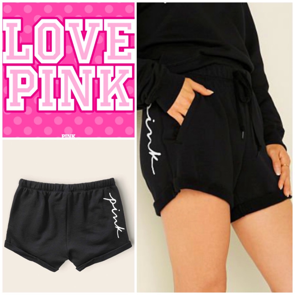 NWOT Victoria’s Secret Pink Black Lounge Heritage Short